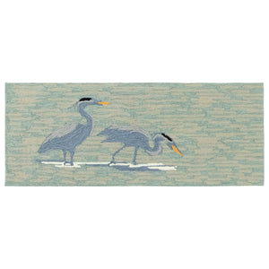 Liora Manne Frontporch Blue Heron Indoor Outdoor Area Rug Lake