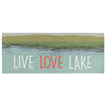 Load image into Gallery viewer, Liora Manne Frontporch Live Love Lake Indoor Outdoor Area Rug Water