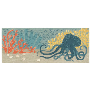 Liora Manne Frontporch Octopus Indoor Outdoor Area Rug Ocean