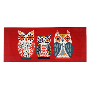 Liora Manne Frontporch What A Hoot Indoor Outdoor Area Rug Red