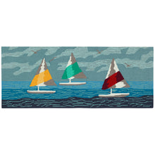 Load image into Gallery viewer, Liora Manne Frontporch Sail Away Indoor Outdoor Area Rug Sea