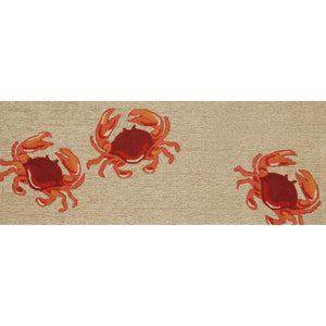 Liora Manne Frontporch Crabs Indoor Outdoor Area Rug Natural