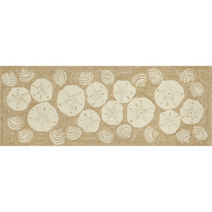 Liora Manne Frontporch Shell Toss Indoor Outdoor Area Rug Natural