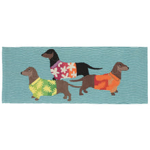 Load image into Gallery viewer, Liora Manne Frontporch Tropical Hounds Indoor Outdoor Area Rug Multi