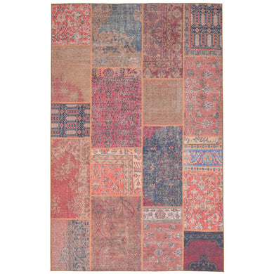 Liora Manne Havana Patchwork Indoor Outdoor Area Rug Rust 4'11