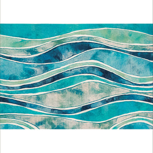 Liora Manne Illusions Wave Indoor Outdoor Mat Ocean