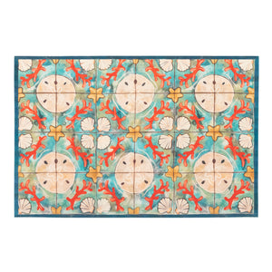 Liora Manne Illusions Shell Tile Indoor Outdoor Mat Ocean