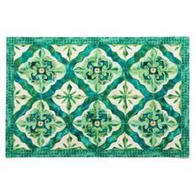 Load image into Gallery viewer, Liora Manne Illusions Madrid Indoor Outdoor Area Mat Emerald