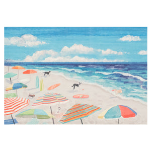 Liora Manne Illusions Dog Beach Indoor Outdoor Mat Ocean