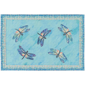 Liora Manne Illusions Dragonflies Indoor Outdoor Mat Lagoon