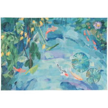 Load image into Gallery viewer, Liora Manne Illusions Peaceful Pond Indoor Outdoor Mat Seafoam