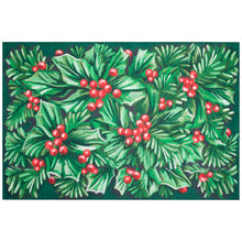 Load image into Gallery viewer, Liora Manne Illusions Holly Berry Indoor Outdoor Mat Green