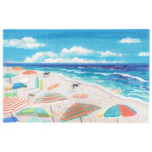 Liora Manne Illusions Dog Beach Indoor Outdoor Mat Ocean