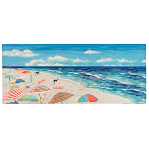 Liora Manne Illusions Dog Beach Indoor Outdoor Mat Ocean