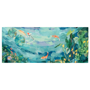 Liora Manne Illusions Peaceful Pond Indoor Outdoor Mat Seafoam