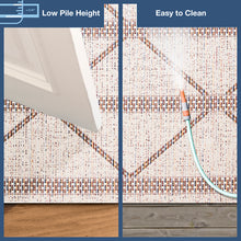 Load image into Gallery viewer, Liora Manne Avena Diamond  Stripe Indoor Outdoor Area Rug Ivory
