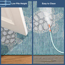 Load image into Gallery viewer, Liora Manne Carmel Seaturtles Indoor Outdoor Area Rug Aqua