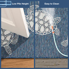 Load image into Gallery viewer, Liora Manne Carmel Seaturtles Indoor Outdoor Area Rug Navy