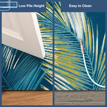 Load image into Gallery viewer, Liora Manne Marina Palm Border Indoor Outdoor Area Rug Navy