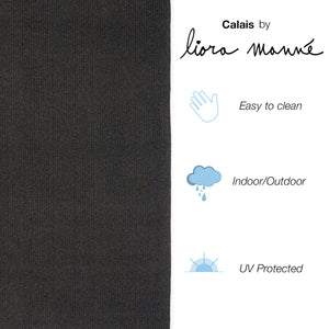 Liora Manne Calais Solid Indoor Outdoor Area Rug Charcoal