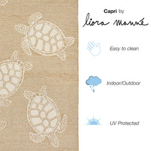 Load image into Gallery viewer, Liora Manne Capri Turtle Indoor Outdoor Area Rug Neutral