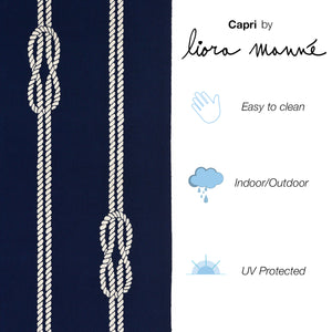 Liora Manne Capri Ropes Indoor Outdoor Area Rug Navy