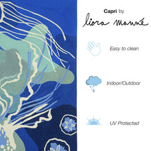 Load image into Gallery viewer, Liora Manne Capri Jelly Fish Indoor Outdoor Area Rug Ocean