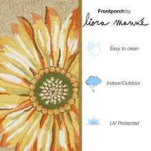 Load image into Gallery viewer, Liora Manne Frontporch Sunflower Indoor Outdoor Area Rug Yellow