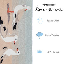 Load image into Gallery viewer, Liora Manne Frontporch Gulls Indoor Outdoor Area Rug Sand