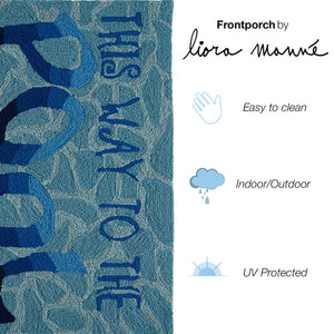 Liora Manne Frontporch This Way To The Pool Indoor Outdoor Area Rug Water