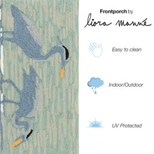 Load image into Gallery viewer, Liora Manne Frontporch Blue Heron Indoor Outdoor Area Rug Lake