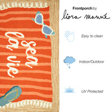 Load image into Gallery viewer, Liora Manne Frontporch Sea La Vie Indoor Outdoor Area Rug Natural