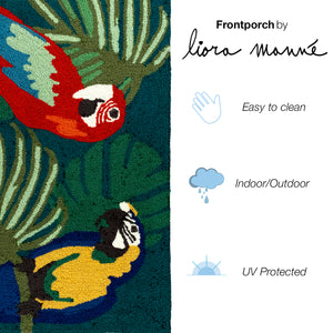 Liora Manne Frontporch Parrot Pals Indoor Outdoor Area Rug Multi