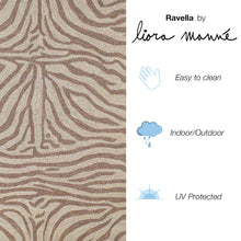 Load image into Gallery viewer, Liora Manne Ravella Zebra Indoor Outdoor Area Rug Brown