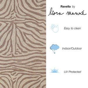 Liora Manne Ravella Zebra Indoor Outdoor Area Rug Brown