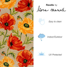 Load image into Gallery viewer, Liora Manne Ravella Icelandic Poppies Indoor Outdoor Area Rug Neutral