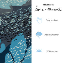 Load image into Gallery viewer, Liora Manne Ravella School Of Fish Indoor Outdoor Area Rug Navy