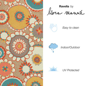 Liora Manne Ravella Florentine Indoor Outdoor Area Rug Sand