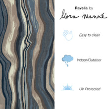 Load image into Gallery viewer, Liora Manne Ravella Ipanema Indoor Outdoor Area Rug Blue/grey