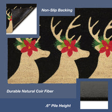 Load image into Gallery viewer, Liora Manne Natura Deer Outdoor Mat Door Black 1&#39;6&quot; x 2&#39;6&quot;