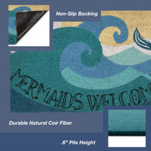 Load image into Gallery viewer, Liora Manne Natura Mermaids Welcome Outdoor Door Mat Ocean