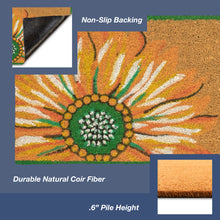 Load image into Gallery viewer, Liora Manne Natura Sunflower Outdoor Door Mat Yellow