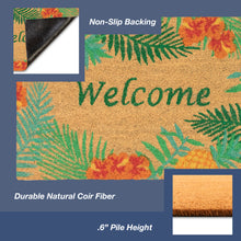 Load image into Gallery viewer, Liora Manne Natura Tropical Welcome Outdoor Mat Natural