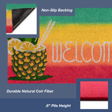 Load image into Gallery viewer, Liora Manne Natura Welcome Pineapple Outdoor Door Mat Warm