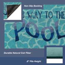 Load image into Gallery viewer, Liora Manne Natura This Way To The Pool Outdoor Door Mat Water