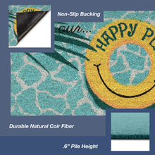 Load image into Gallery viewer, Liora Manne Natura This Is Our Happy Place Outdoor Door Mat Aqua