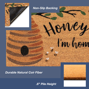 Liora Manne Natura Honey I'm Home Outdoor Door Mat Natural