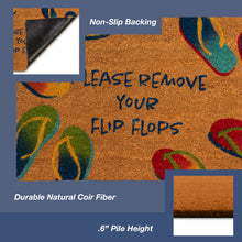 Load image into Gallery viewer, Liora Manne Natura Remove Flip Flops Outdoor Mat Natural