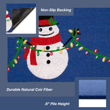 Load image into Gallery viewer, Liora Manne Natura Frosty And Bright Outdoor Door Mat Navy 1&#39;6&quot; x 2&#39;6&quot;