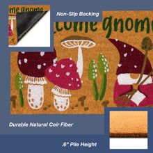 Load image into Gallery viewer, Liora Manne Natura Welcome Gnome Outdoor Door Mat Natural